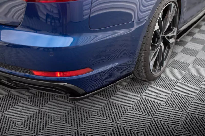 Maxton Design Diffusor Flaps für Audi A4 Competition B9 Hochglanz schwarz – Ansicht 1