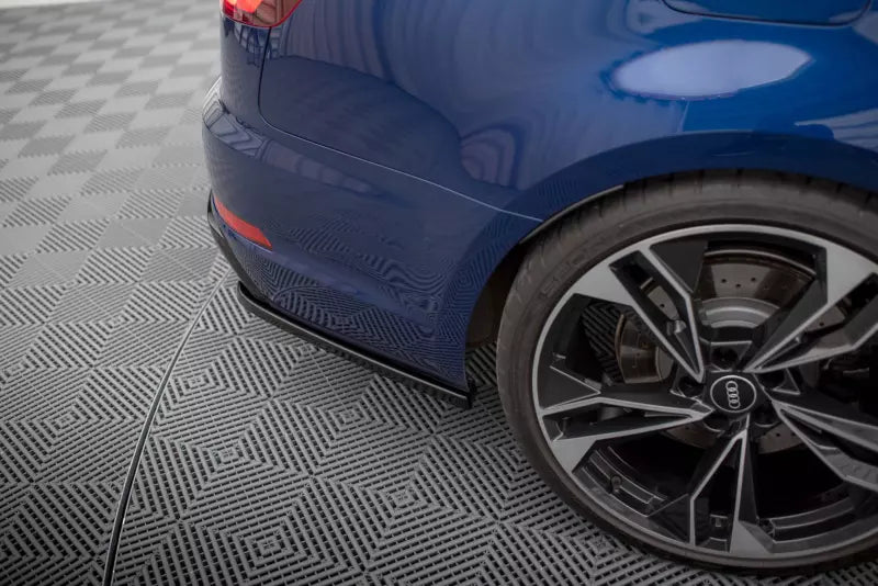 Maxton Design Diffusor Flaps für Audi A4 Competition B9 Hochglanz schwarz – Ansicht 2