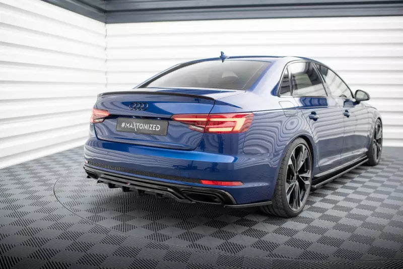 Maxton Design Diffusor Flaps für Audi A4 Competition B9 Hochglanz schwarz – Ansicht 3