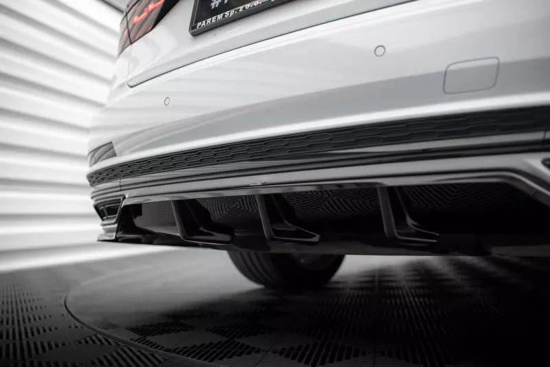 Maxton Design Heckdiffusor DTM Look für Audi A8 S-Line D5 Hochglanz schwarz – Ansicht 3