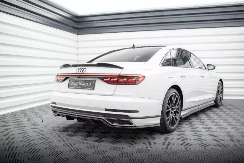 Maxton Design Heckdiffusor DTM Look für Audi A8 S-Line D5 Hochglanz schwarz – Ansicht 4
