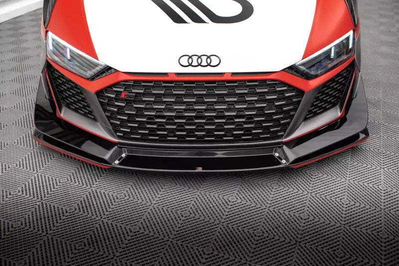 Maxton Design Frontlippe für Audi R8 Mk2 Facelift Hochglanz schwarz – Ansicht 1