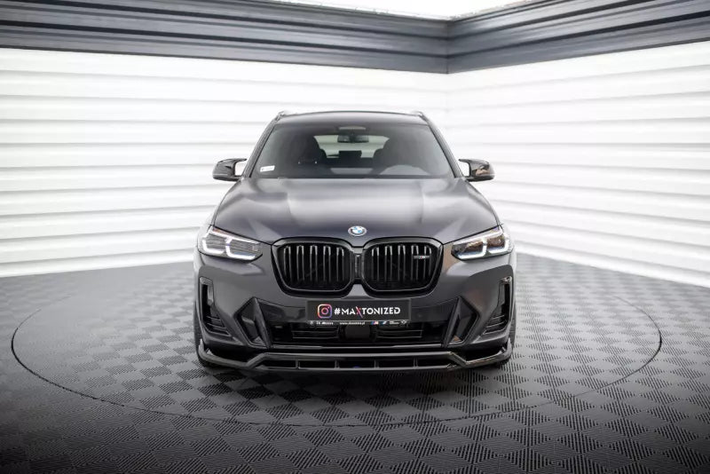 Maxton Design Frontlippe für BMW X3 M-Paket G01 Facelift Hochglanz schwarz – Ansicht 1