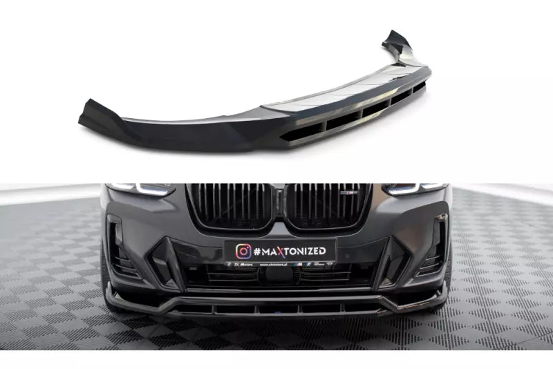 Maxton Design Frontlippe für BMW X3 M-Paket G01 Facelift Hochglanz schwarz – Ansicht 2