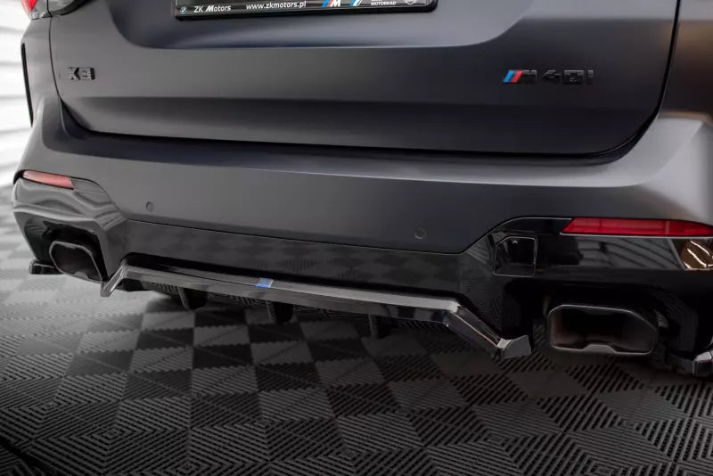 Maxton Design Heckdiffusor DTM Look für BMW X3 M-Paket G01 Facelift Hochglanz schwarz – Ansicht 3