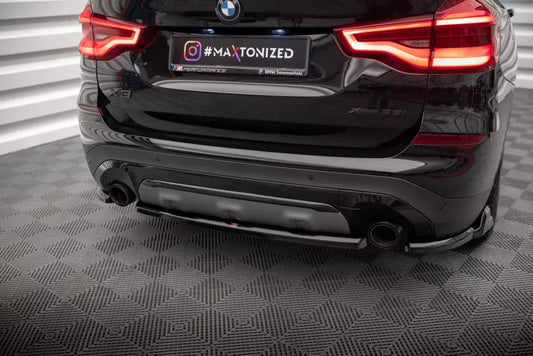 Maxton Design Heckdiffusor DTM Look für BMW X3 G01 Hochglanz schwarz – Ansicht 1