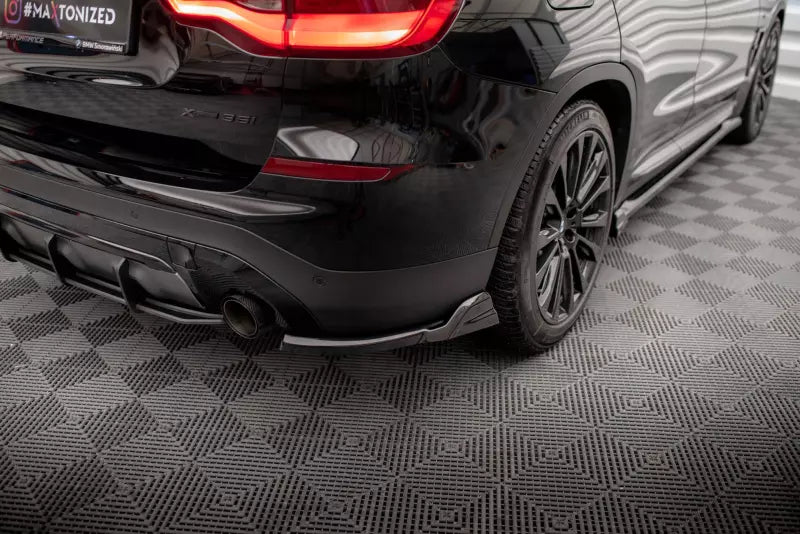 Maxton Design Diffusor Flaps für BMW X3 G01 Hochglanz schwarz – Ansicht 1