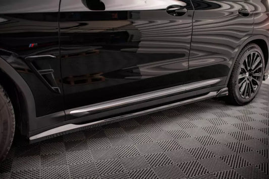 Maxton Design Seitenschweller (Paar) für BMW X3 G01 Hochglanz schwarz – Ansicht 1
