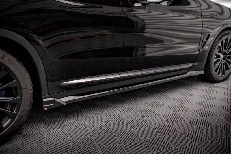 Maxton Design Seitenschweller (Paar) für BMW X3 G01 Hochglanz schwarz – Ansicht 3