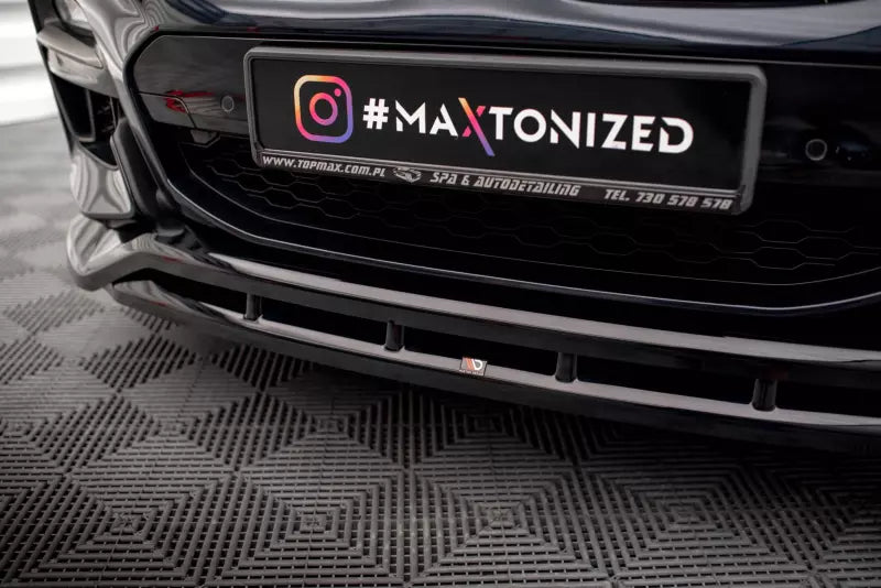 Maxton Design Frontlippe V.2 für BMW X4 M-Paket G02 Hochglanz schwarz – Ansicht 3