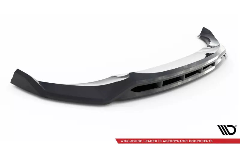 Maxton Design Frontlippe V.2 für BMW X4 M-Paket G02 Hochglanz schwarz – Ansicht 4