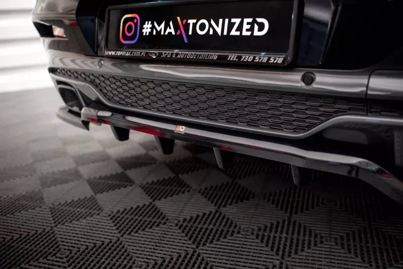 Maxton Design Heckdiffusor V.2 DTM Look für BMW X4 M-Paket G02 Hochglanz schwarz – Ansicht 3