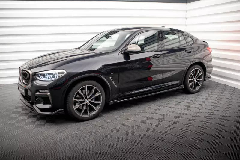 Maxton Design Seitenschweller (Paar) V.2 für BMW X4 M-Paket G02 Hochglanz schwarz – Ansicht 2