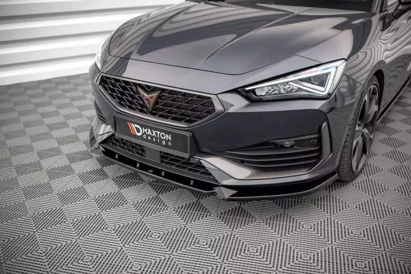 Maxton Design Frontlippe für Cupra Leon Hochglanz schwarz – Ansicht 1