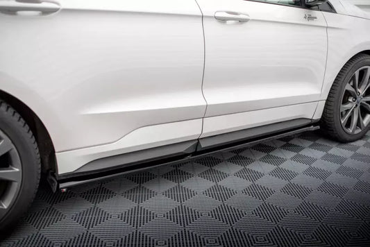 Maxton Design Seitenschweller (Paar) für Ford Edge Sport Mk2 Hochglanz schwarz – Ansicht 1