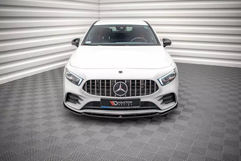 Maxton Design Frontlippe V.5 für Mercedes A35 AMG / AMG-Line W177 Hochglanz schwarz – Ansicht 2