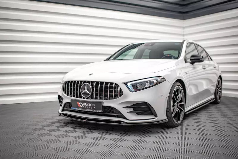 Maxton Design Frontlippe V.5 für Mercedes A35 AMG / AMG-Line W177 Hochglanz schwarz – Ansicht 3