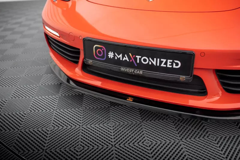 Maxton Design Frontlippe V.2 für Porsche 718 Cayman 982c Hochglanz schwarz – Ansicht 3
