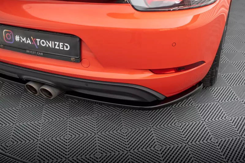 Maxton Design Diffusor Flaps für Porsche 718 Cayman 982c Hochglanz schwarz – Ansicht 3