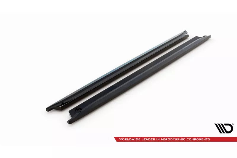 Maxton Design Seitenschweller (Paar) für Porsche 718 Cayman 982c Hochglanz schwarz – Ansicht 4