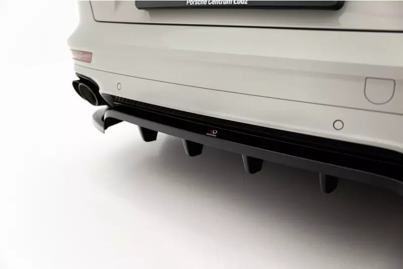 Maxton Design Heckdiffusor DTM Look für Porsche Panamera E-Hybrid 971 Facelift Hochglanz schwarz – Ansicht 4