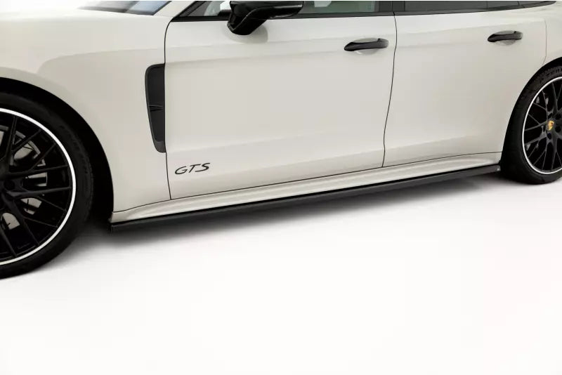 Maxton Design Seitenschweller (Paar) für Porsche Panamera E-Hybrid 971 Facelift Hochglanz schwarz – Ansicht 1