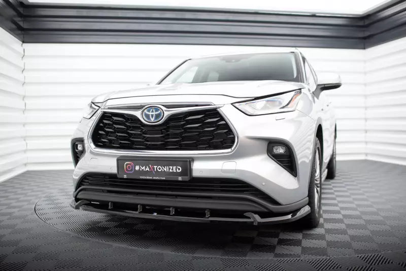 Maxton Design Frontlippe für Toyota Highlander Mk4 Hochglanz schwarz – Ansicht 1