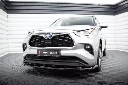 Maxton Design Frontlippe für Toyota Highlander Mk4 Hochglanz schwarz – Ansicht 1