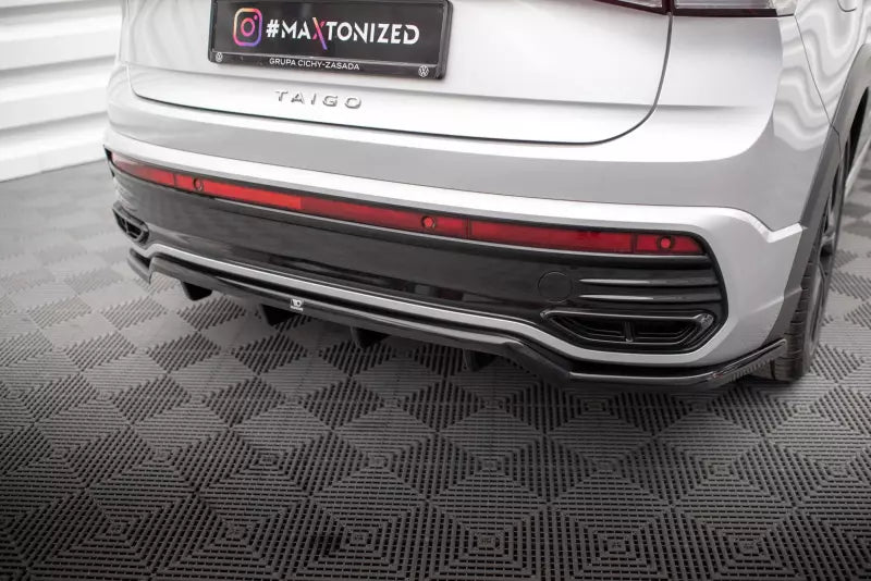 Maxton Design Heckdiffusor DTM Look für Volkswagen Taigo R-Line Mk1 Hochglanz schwarz – Ansicht 1