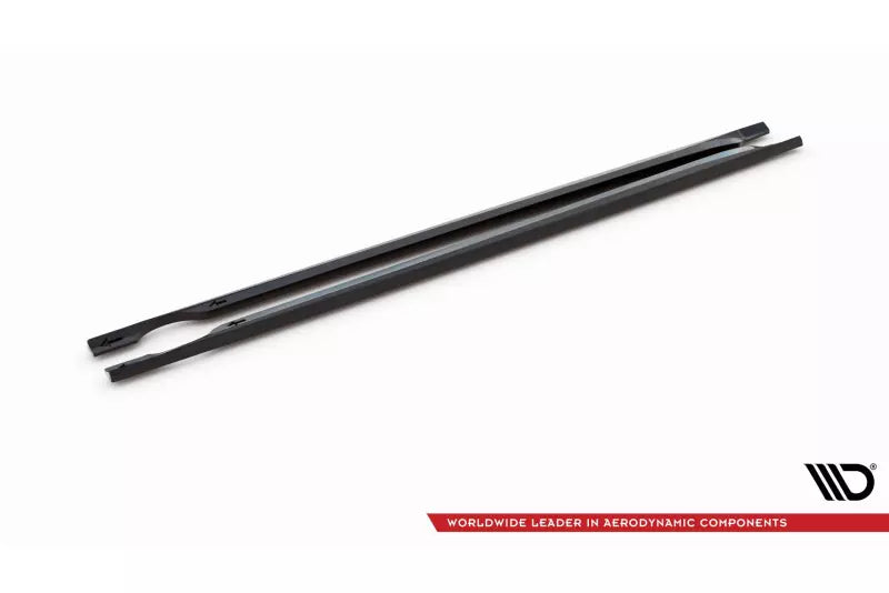 Maxton Design Seitenschweller (Paar) für VW Taigo R-Line Mk1 Hochglanz schwarz – Ansicht 4