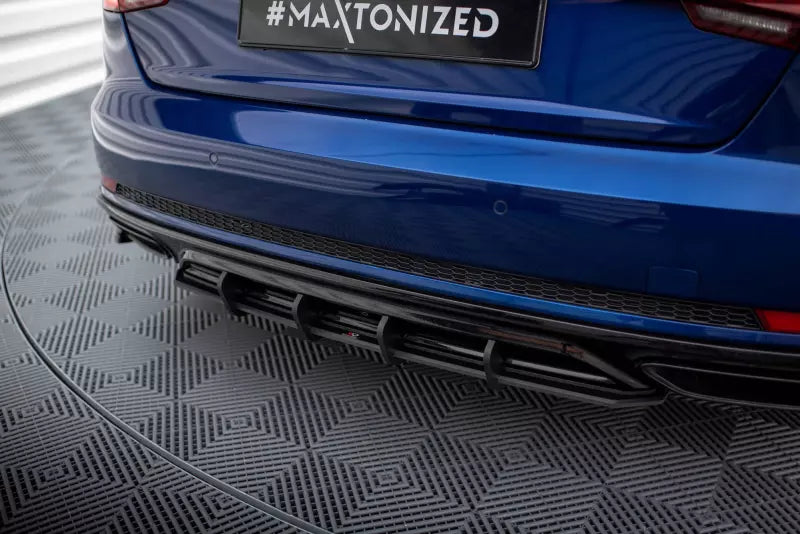 Maxton Design Street Pro Heckdiffusor für Audi A4 Competition B9 Schwarz – Ansicht 2