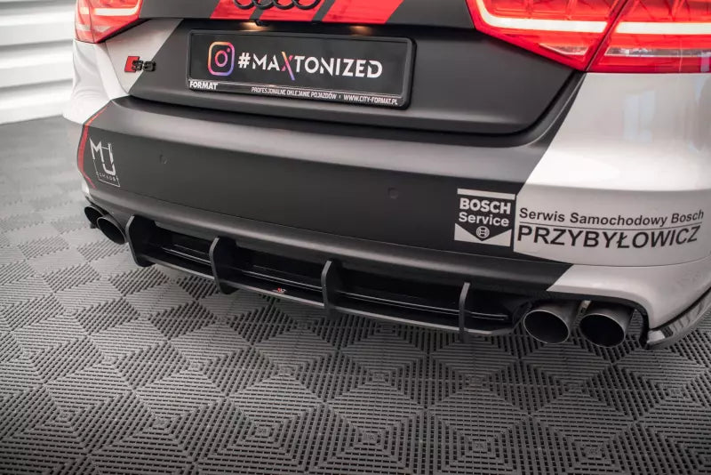 Maxton Design Street Pro Heckdiffusor für Audi S8 D4 Schwarz – Ansicht 2