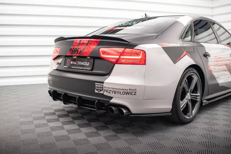 Maxton Design Street Pro Heckdiffusor für Audi S8 D4 Schwarz – Ansicht 3
