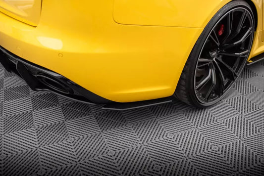 Maxton Design Street Pro Diffusor Flaps für Audi RS4 B8 schwarz matt – Ansicht 1
