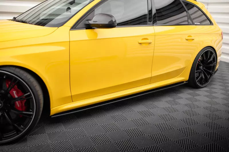 Maxton Design Street Pro Seitenschweller (Paar) für Audi RS4 B8 schwarz matt – Ansicht 2