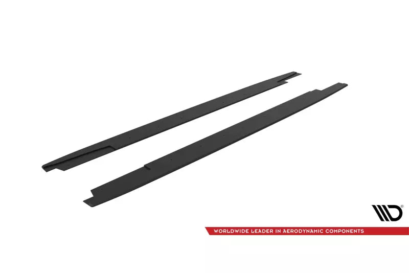 Maxton Design Street Pro Seitenschweller (Paar) für Audi RS4 B8 schwarz matt – Ansicht 4