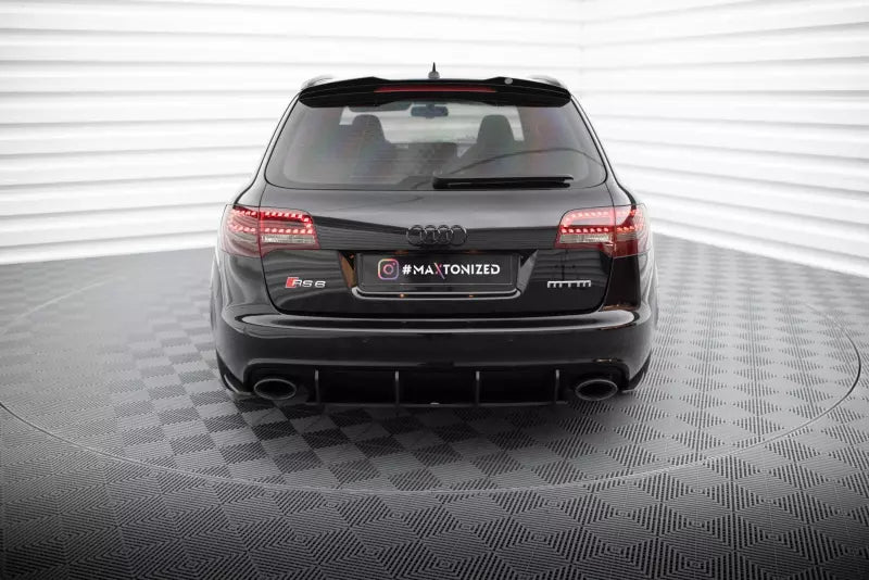 Maxton Design Street Pro Diffusor Flaps für Audi RS6 Avant C6 schwarz matt – Ansicht 2