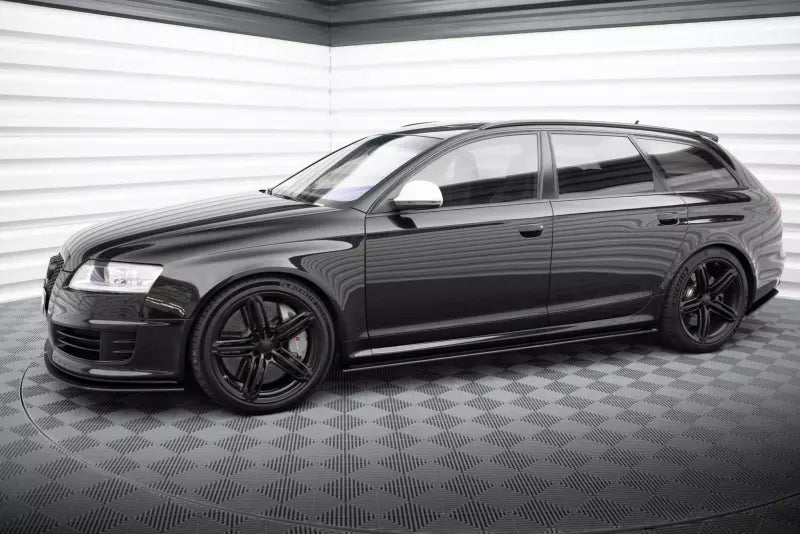 Maxton Design Street Pro Seitenschweller (Paar) für Audi RS6 Avant C6 schwarz matt – Ansicht 2