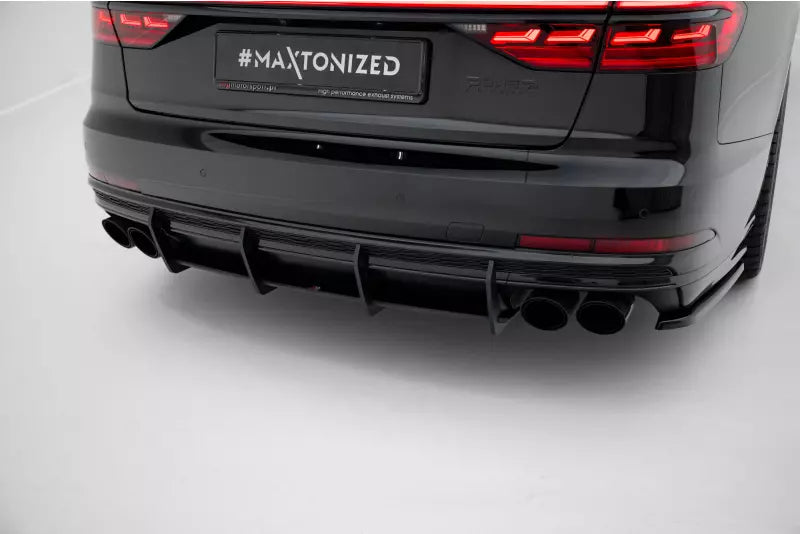 Maxton Design Street Pro Heckdiffusor für Audi S8 D5 Schwarz – Ansicht 2