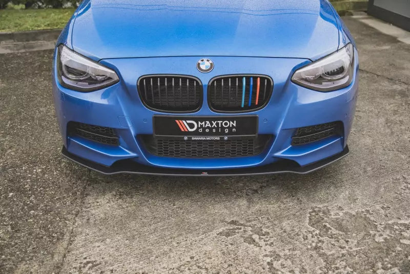 Maxton Design Street Pro Frontlippe für BMW M135i F20 schwarz matt – Ansicht 1
