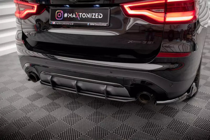 Maxton Design Street Pro Heckdiffusor für BMW X3 G01 Schwarz – Ansicht 1