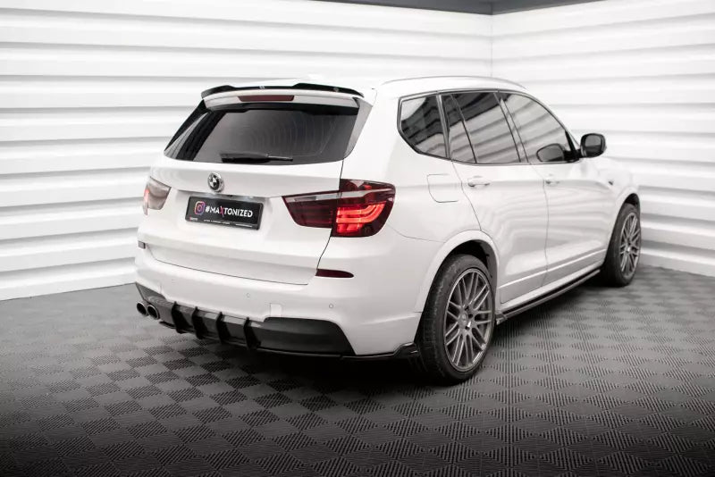 Maxton Design Street Pro Heckdiffusor für BMW X3 M-Paket F25 Schwarz – Ansicht 2