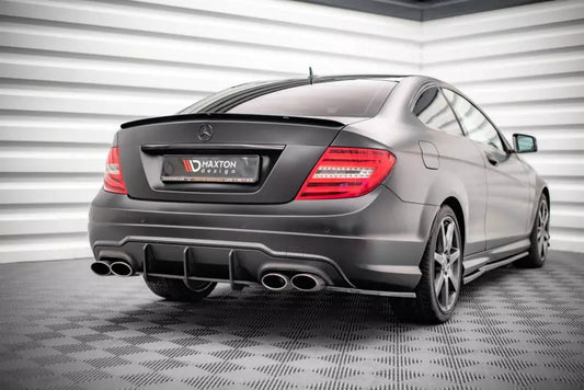Maxton Design Street Pro Heckdiffusor für Mercedes-Benz C Coupe AMG-Line C204 Schwarz – Ansicht 1