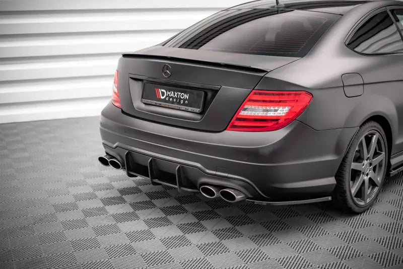 Maxton Design Street Pro Heckdiffusor für Mercedes-Benz C Coupe AMG-Line C204 Schwarz – Ansicht 2