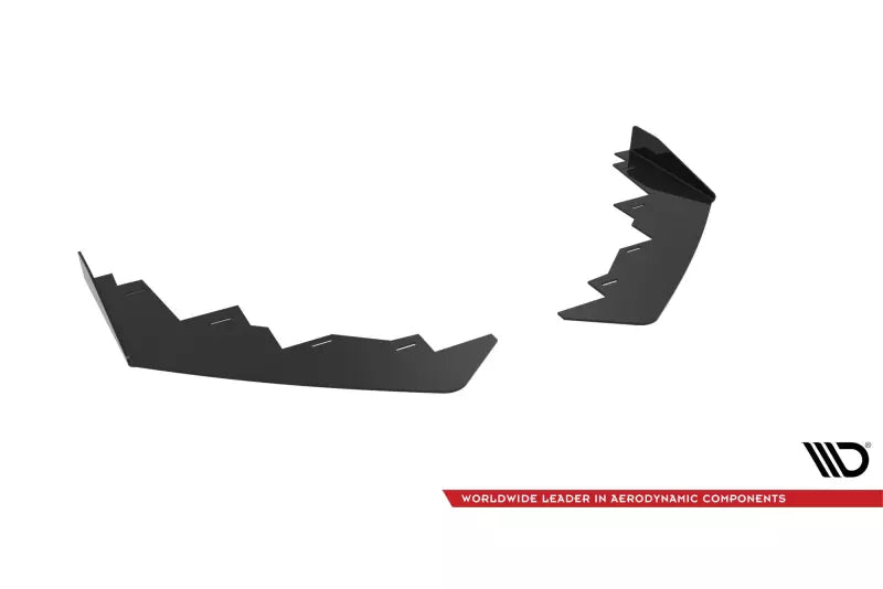Maxton Design Street Pro Frontlippen Flaps für Peugeot 208 GT Mk2 Hochglanz schwarz – Ansicht 4