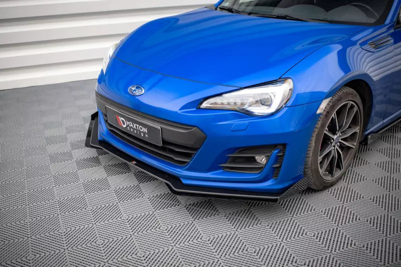 Maxton Design Street Pro Frontlippen Flaps für Subaru BRZ Mk1 Facelift Hochglanz schwarz – Ansicht 2