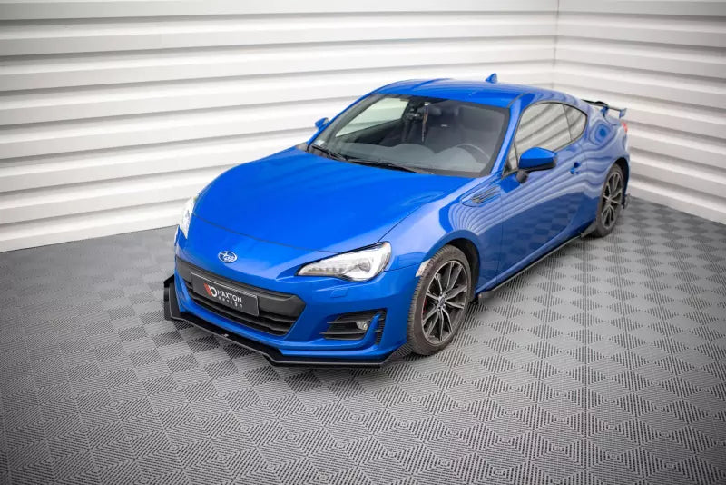 Maxton Design Street Pro Frontlippen Flaps für Subaru BRZ Mk1 Facelift Hochglanz schwarz – Ansicht 3