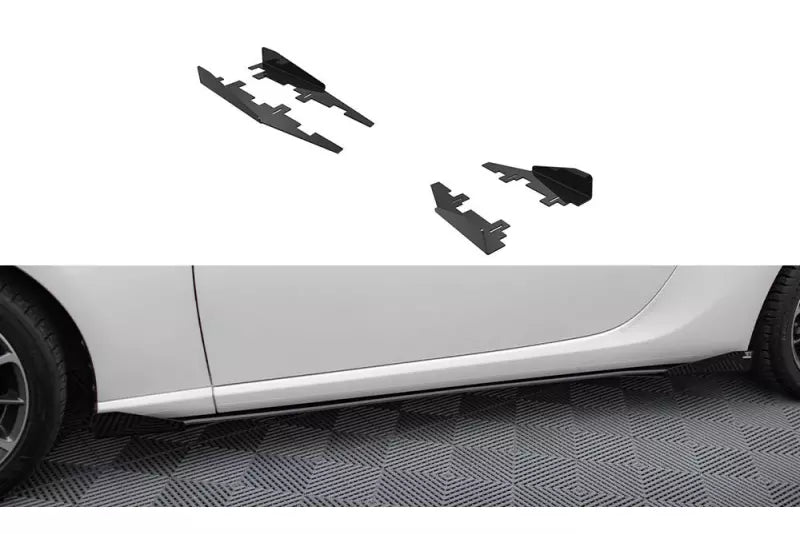 Maxton Design Street Pro Seitenschweller-Flaps für Subaru BRZ Mk1 Facelift Hochglanz schwarz – Ansicht 1