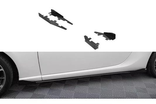 Maxton Design Street Pro Seitenschweller-Flaps für Subaru BRZ Mk1 Facelift Hochglanz schwarz – Ansicht 1