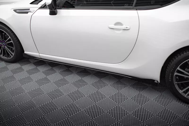 Maxton Design Street Pro Seitenschweller-Flaps für Subaru BRZ Mk1 Facelift Hochglanz schwarz – Ansicht 2
